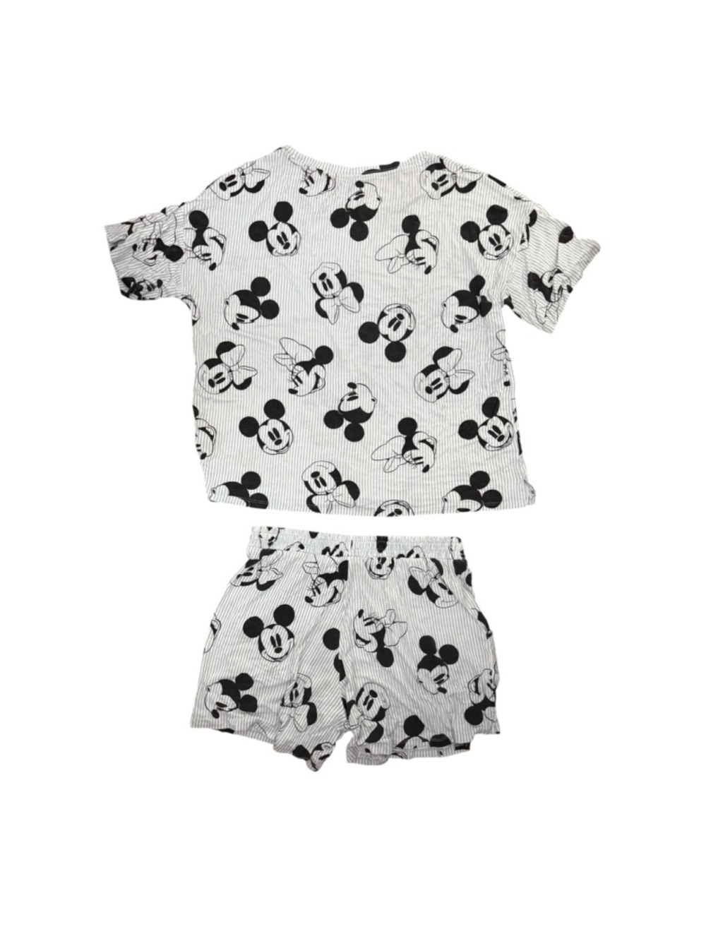Disney Mickey & Minnie Mouse Pajama Set Women’s Small Black & White Lounge Sleep - Picture 2 of 5